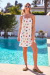 Maxine Summer Print Backless Tie Mini Dress