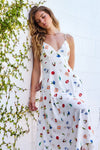Tara Summer Print Tie Back Maxi Dress