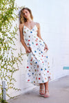 Tara Summer Print Tie Back Maxi Dress