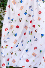 Tara Summer Print Tie Back Maxi Dress