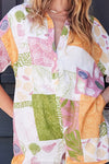 Ashley Seaside Print Short Sleeve Romper