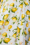 Linette Lemon Print Backless Rope Detail Maxi Dress