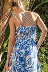 Jemma One Shoulder Braided Detail Waist Tie Jumpsuit