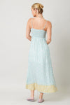 Kaylie Shell Print Front Tie Maxi Dress