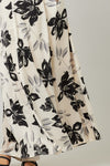 Ivy Printed Backless Maxi Dress - Bone/Black/Gray - RESTOCKING ETA 12/3/25 - PREORDER