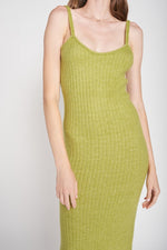 Aisha Knit Bodycon Maxi Dress - Green