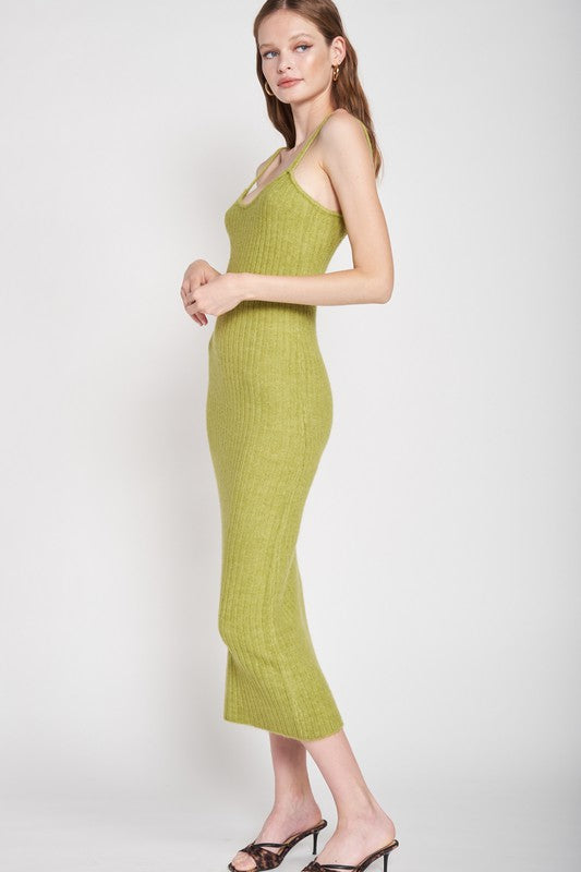 Aisha Knit Bodycon Maxi Dress - Green Girls Will Be Girls Aisha Knit Bodycon Maxi Dress - Green Girls Will Be Girls