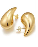 Mayra Gold Tear Drop Post Earrings