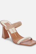 Dolce Vita Novah Two Tone Strappy Sandal Heel - Taupe