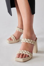 Dolce Vita Ashby Platform Braided Sandal - Ivory