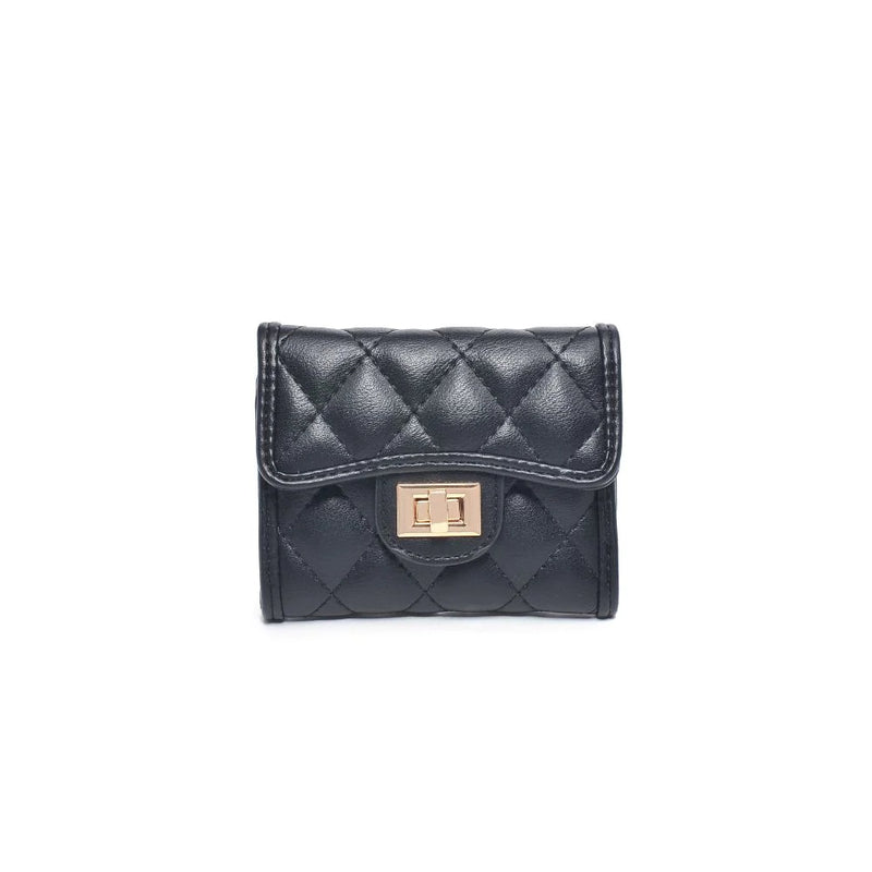 Phila Quilted Wallet - Black