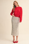 Adara Sequin Pencil Maxi Skirt