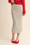 Adara Sequin Pencil Maxi Skirt