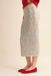 Adara Sequin Pencil Maxi Skirt