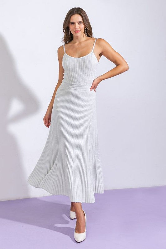 Harmony Lurex Knit Midi Dress