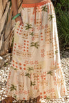 Mirelle Summer Print Halter Top & Maxi Skirt Set