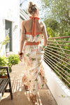 Mirelle Summer Print Halter Top & Maxi Skirt Set