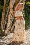 Mirelle Summer Print Halter Top & Maxi Skirt Set