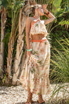 Mirelle Summer Print Halter Top & Maxi Skirt Set