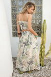 Yesenia Printed Smocked Top & Maxi Skirt Set