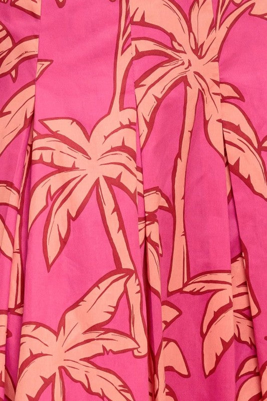 Abigail Tropical Off The Shoulder Top & Maxi Skirt Set