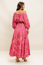Abigail Tropical Off The Shoulder Top & Maxi Skirt Set