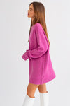 Elizabeth Crew Neck Long Sleeve Mini Dress