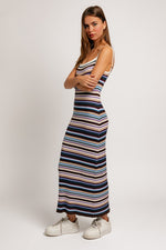 Amondi Ribbed Stripe Maxi Dress