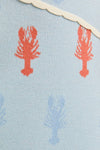 Ellize Knit Lobster Print Sweater Midi Dress