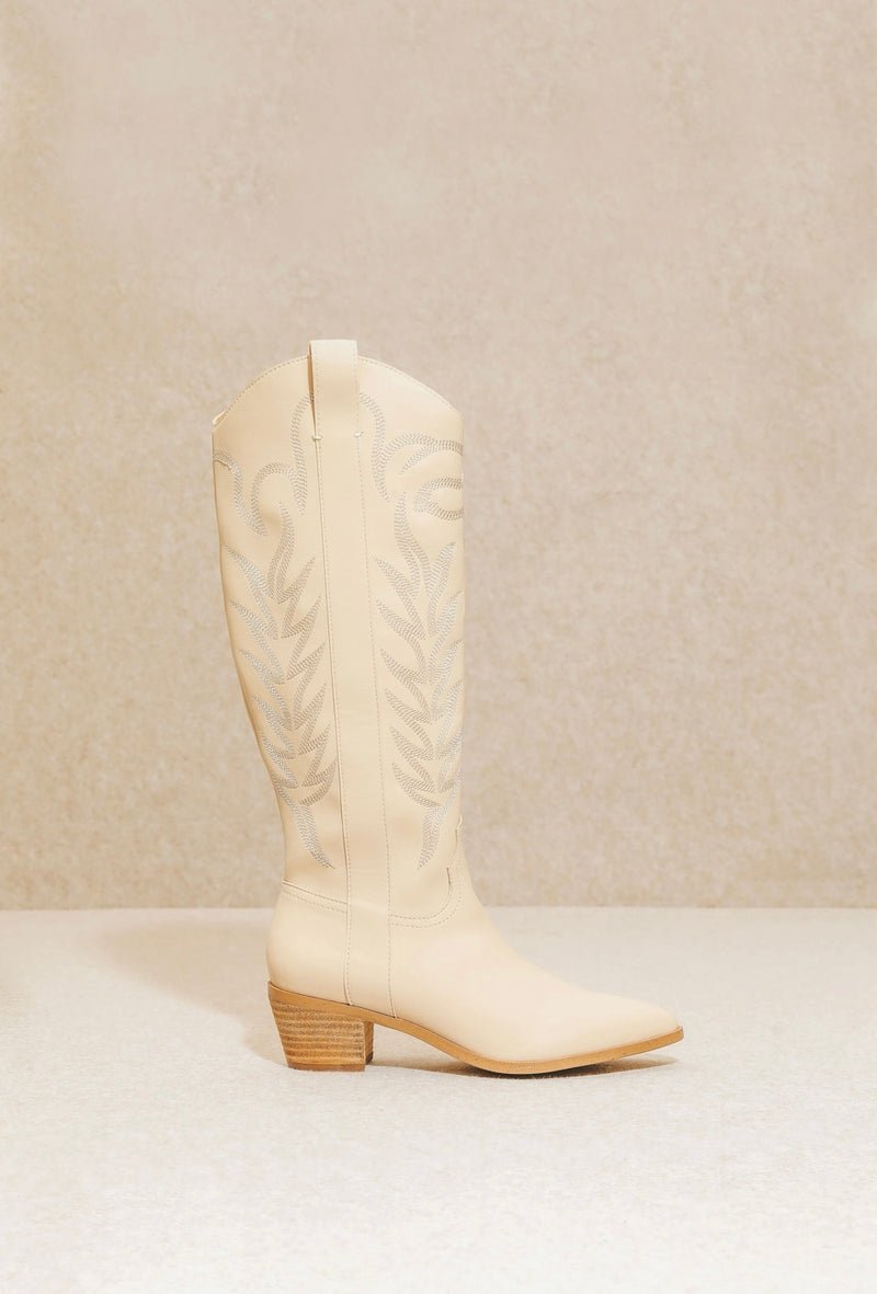 Cora Knee High Embroidered Cowboy Boot