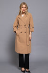 Livia Belted Trench Coat - Black