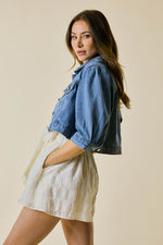 Franceen Mid Sleeve Mini Jacket
