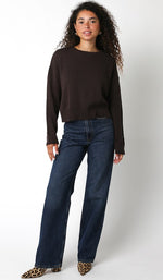 Sashie Crew Neck Long Sleeve Sweater