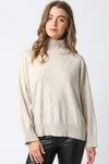 Alexa Mock Neck Long Sleeve Sweater Top