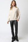 Alexa Mock Neck Long Sleeve Sweater Top