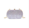 Shanti Acrylic Oval Clutch - Lavender