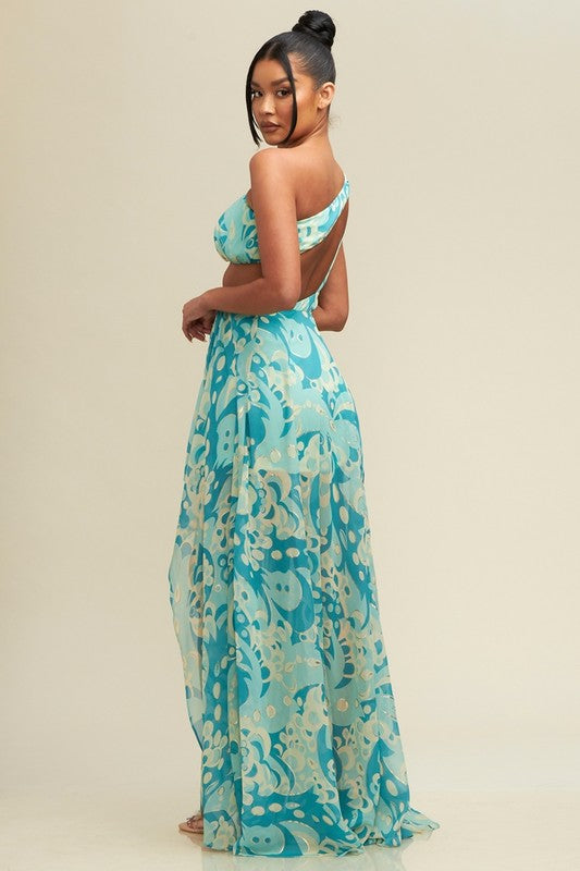 esther maxi dress Esther Iridescent Satin Cowl Maxi Dress / Ivory | MESHKI