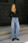 Brenda High Rise Wide Barrel Jeans