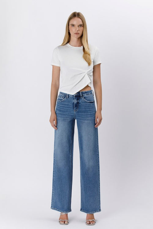 Macey High Rise Wide Leg Jeans