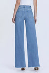 Melody High Rise Frayed Hem Wide Leg Jeans