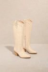 Dally Knee High Stitch Detail Cowboy Boot