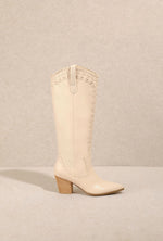 Dally Knee High Stitch Detail Cowboy Boot