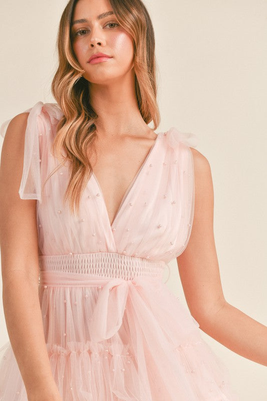 Candice Pearl Tulle Mini Dress Candice Pearl Tulle Mini Dress