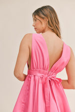 Wrenley Bow Detail Bubble Hem Mini Dress