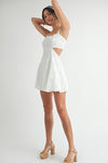 Eleanor Eyelet & Lace Cut Out Mini Dress