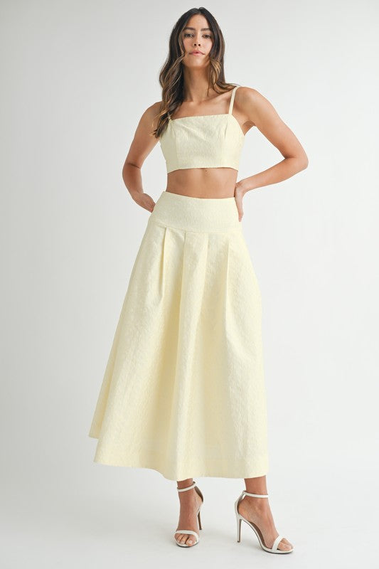 Elisa Lace Top & Maxi Skirt Set