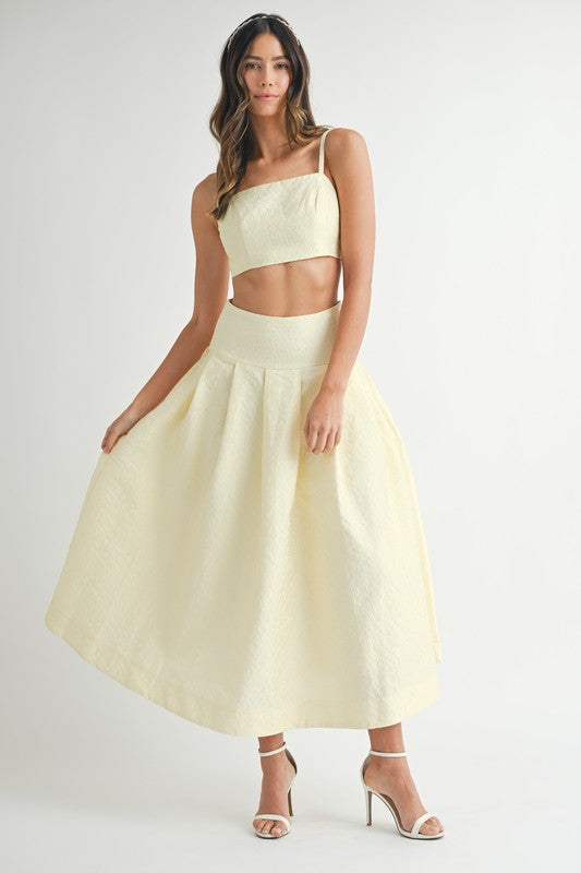 Elisa Lace Top & Maxi Skirt Set