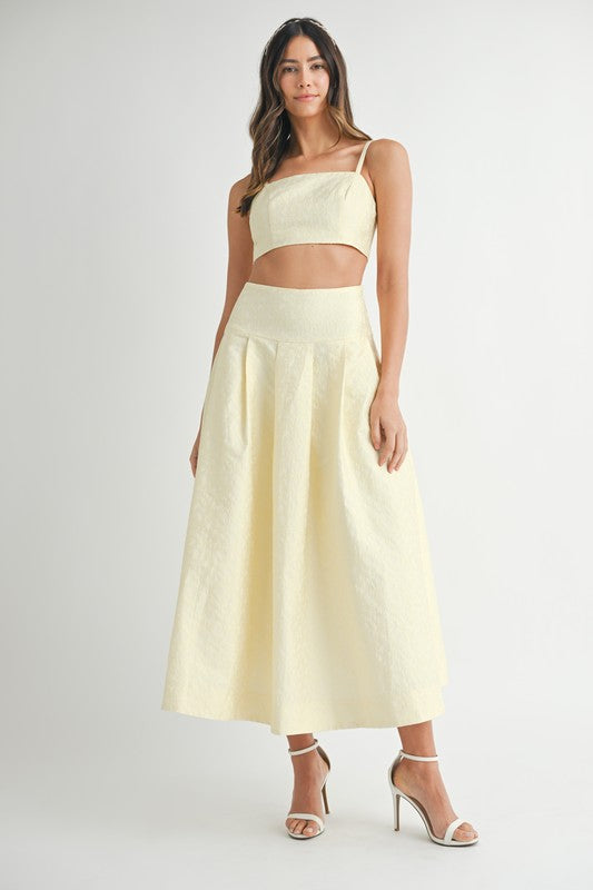 Elisa Lace Top & Maxi Skirt Set