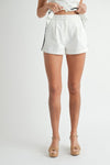 Harmoni Contrast Square Neck Vest Top & Shorts Set