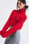 Ember Turtle Neck Cropped Sweater Top